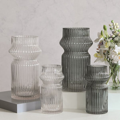 Grey Stripe Vase (29cm)