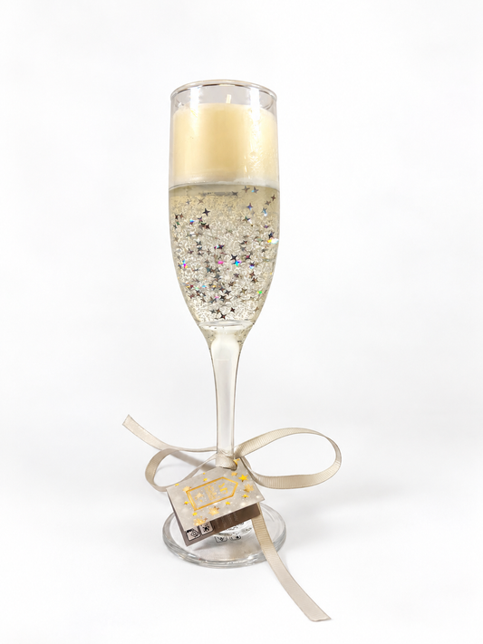 Scented Champagne Flute Gel Candle