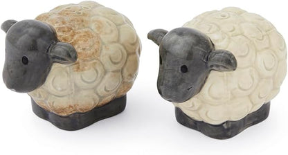 Cooksmart Highland Sheep Ceramic Salt & Pepper Shaker Set