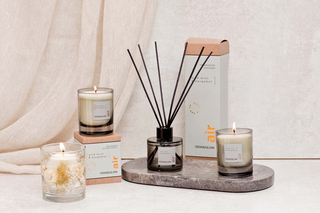 Stoneglow Wild Mint & Bergamot Scented Reed Diffuser 100ml