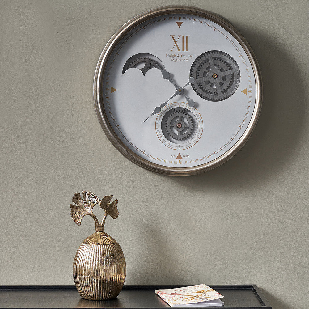 Metal Working Cog Wall Clock