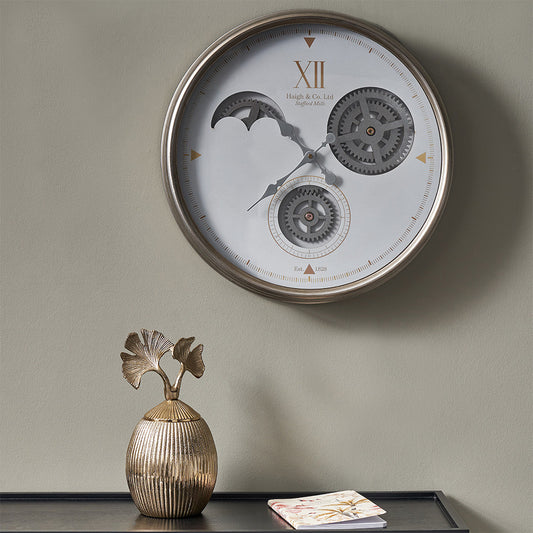 Metal Working Cog Wall Clock