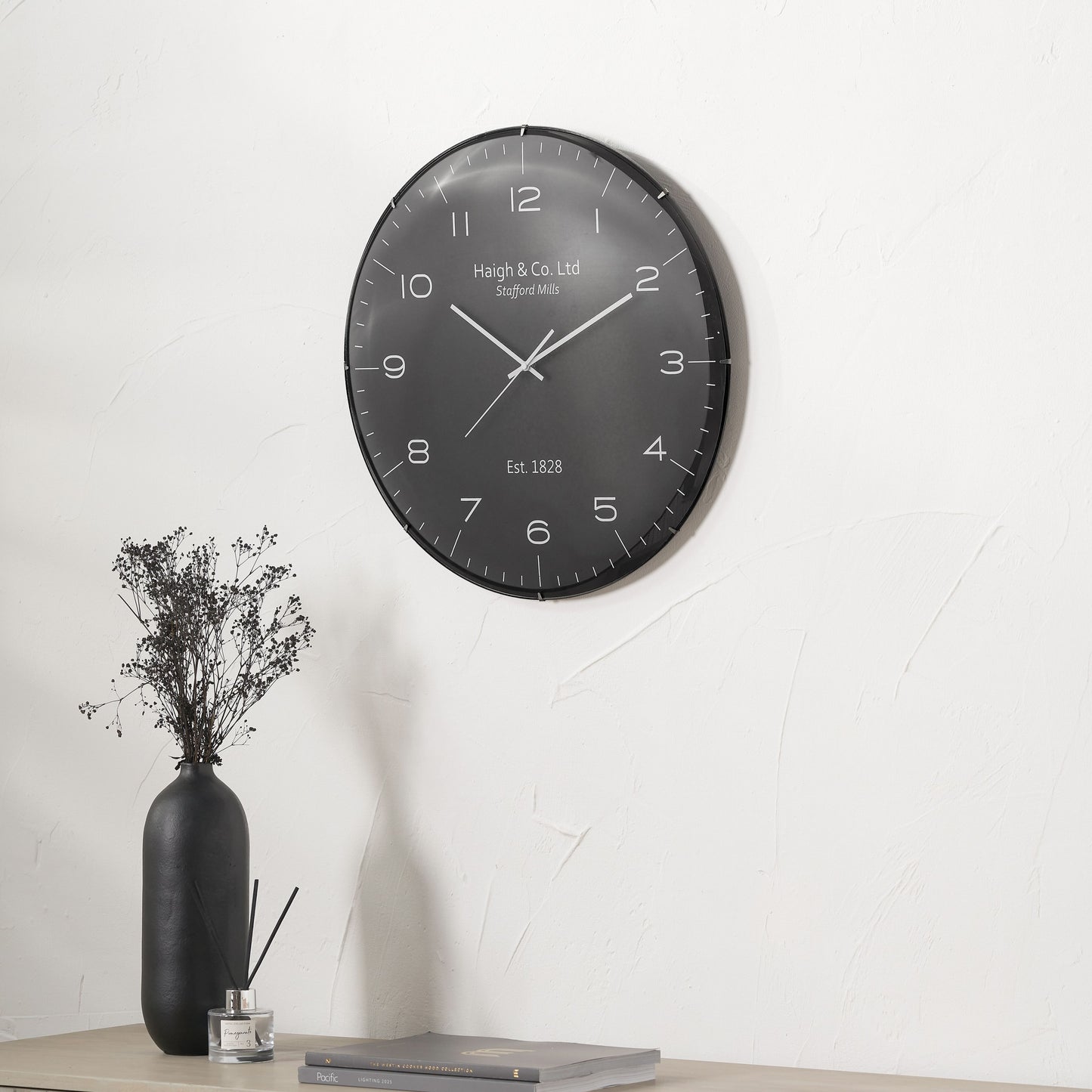 Dome Glass Wall Clock
