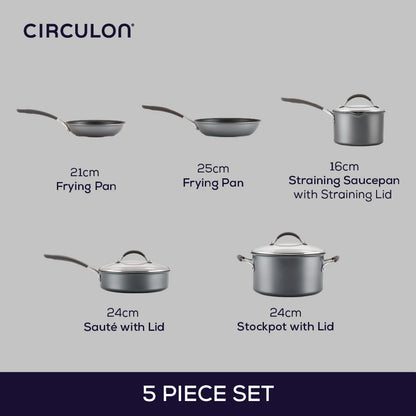 Circulon ScracthDefense A1 Series Extreme Non-Stick Set (5 Pieces)