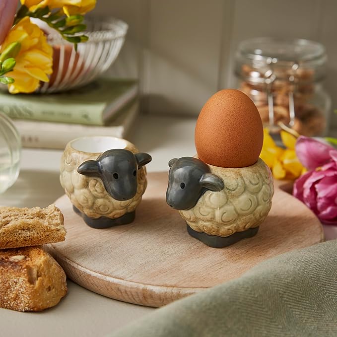 Cooksmart Highland Sheep Set of 2 Egg Cups