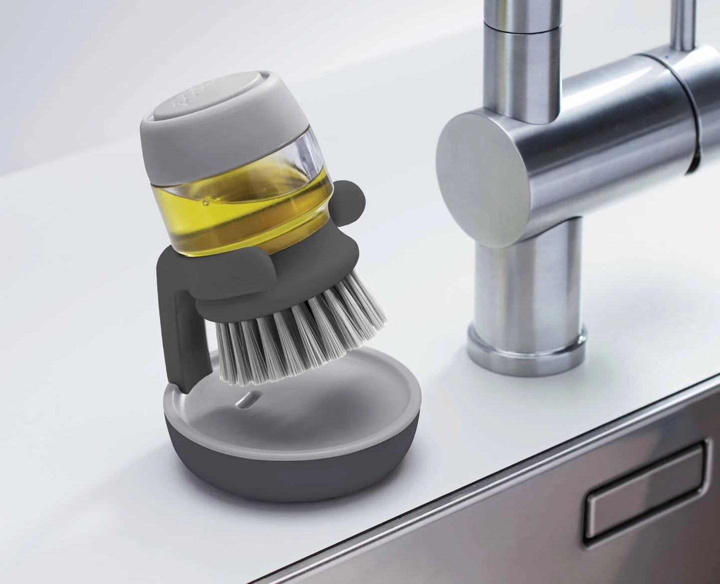 Joseph & Joseph Palm Scrub™ Grey Washing Up Brush