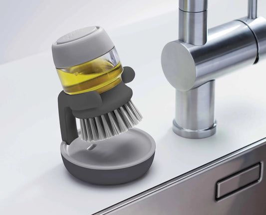 Joseph & Joseph Palm Scrub™ Grey Washing Up Brush