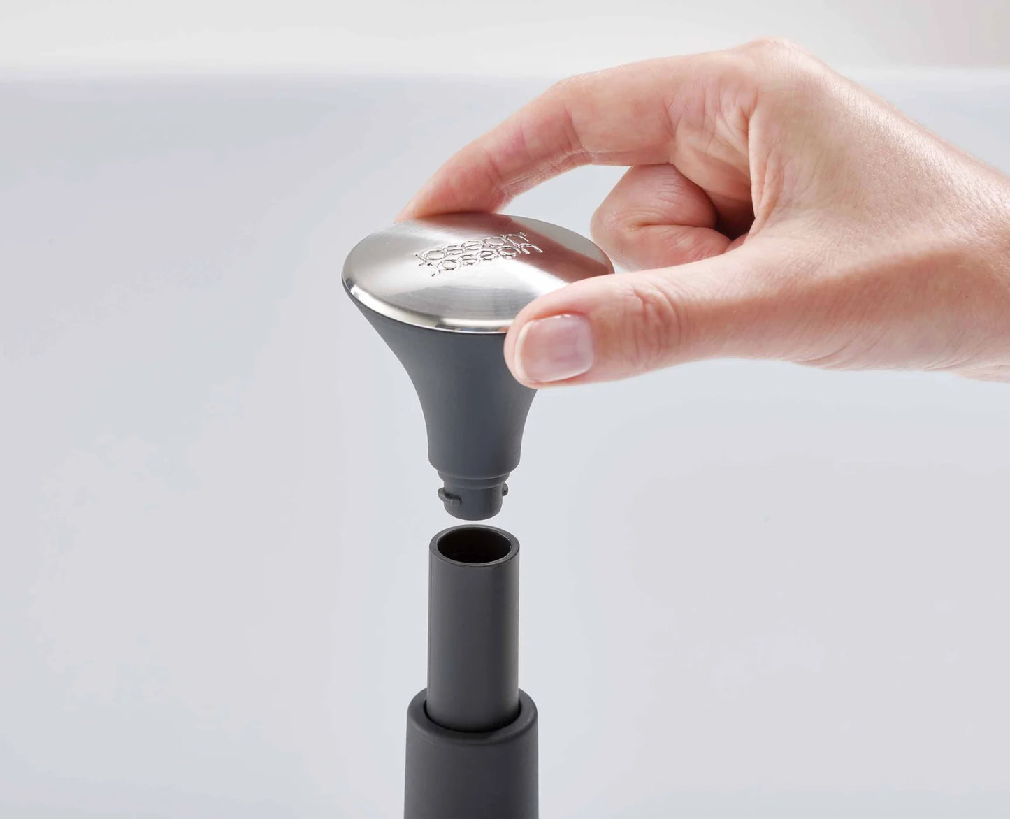 Joseph & Joseph Push&Tear™ Grey Kitchen Roll Holder