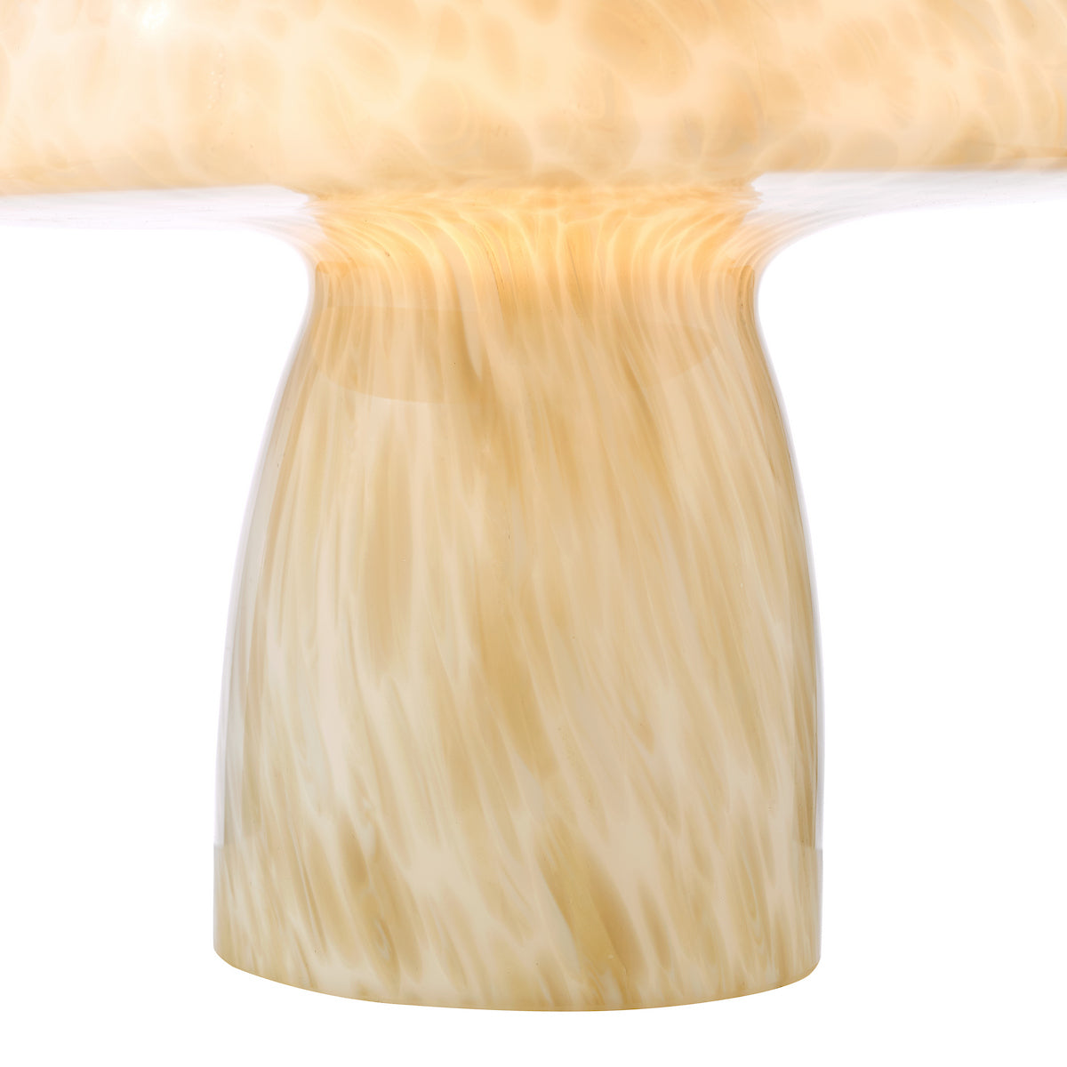 Dar Addie Table Lamp White Art Glass