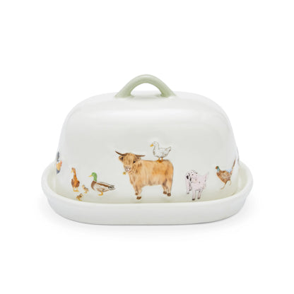 Cooksmart Buttercup Farm Ceramic Butter Dish