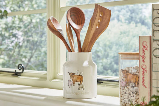 Cooksmart Buttercup Farm Ceramic Utensil Pot