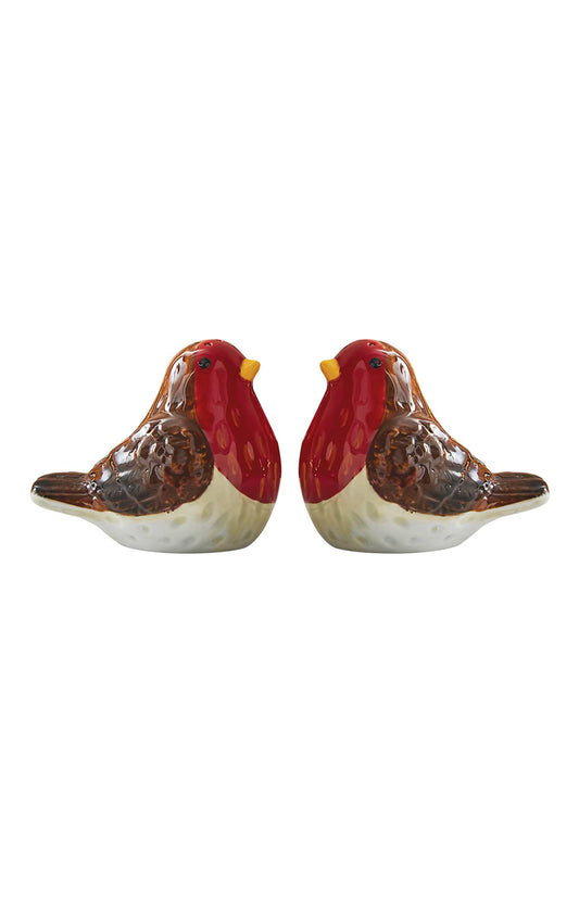 Cooksmart Christmas Robins Retreat Salt & Pepper Set