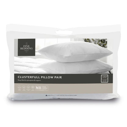 The Fine Bedding Company Clusterfull Pillow Pair - Medium Support