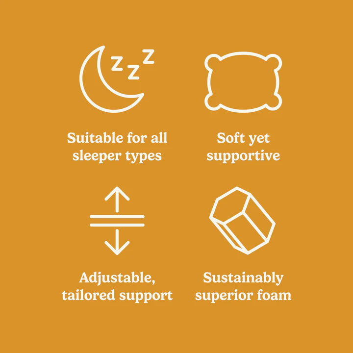 The Fine Bedding Company The Adjustable HoneyFoam ™ Pillow