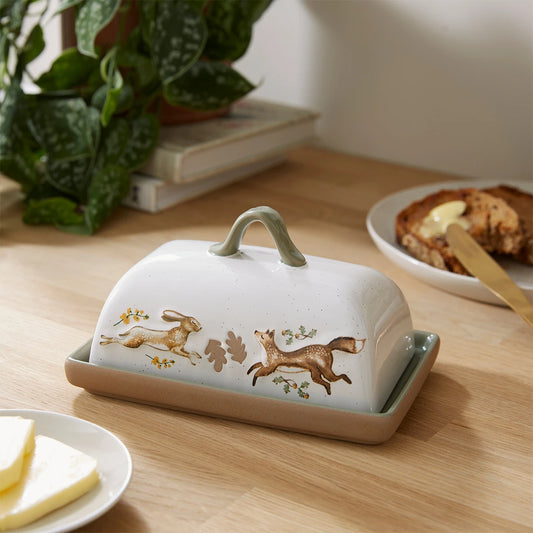 Cooksmart Forest Fable Ceramic Butter Dish
