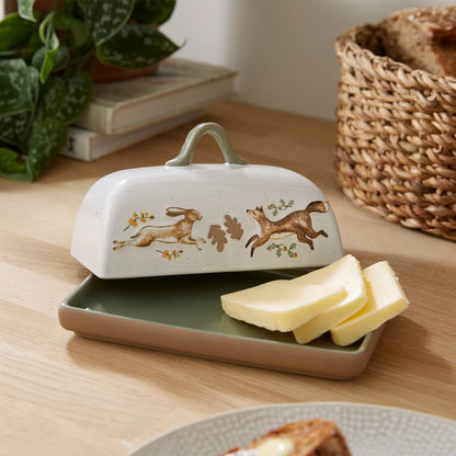 Cooksmart Forest Fable Ceramic Butter Dish
