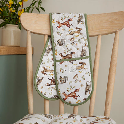Cooksmart Forest Fable Double Oven Glove