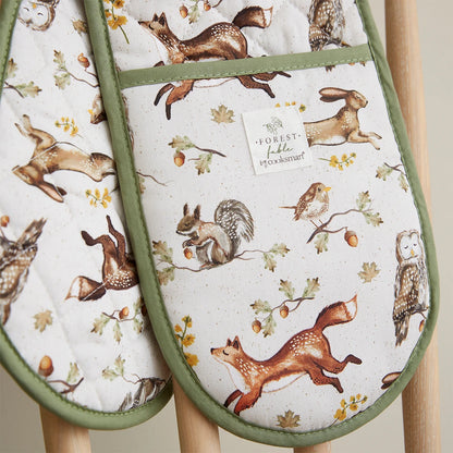 Cooksmart Forest Fable Double Oven Glove
