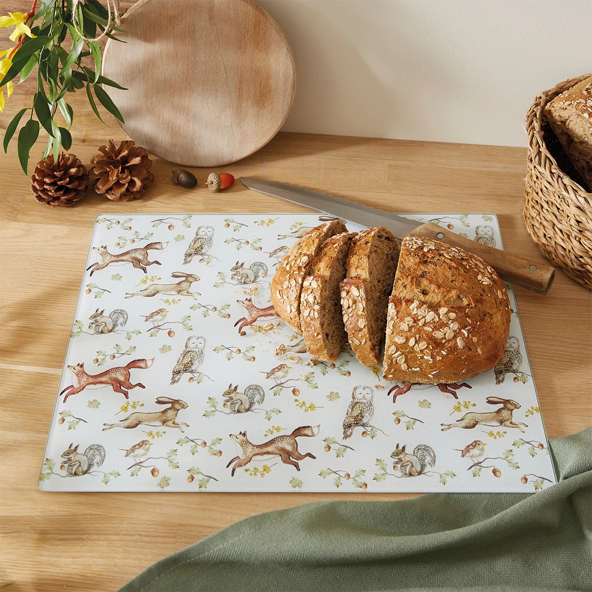 Cooksmart Forest Fable Glass Worktop Saver