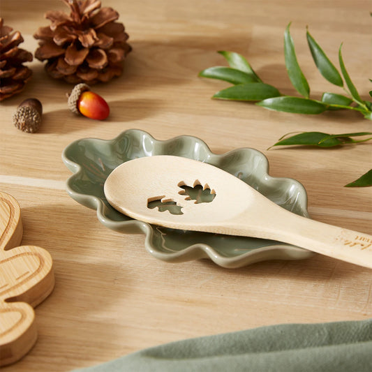 Cooksmart Forest Fable Ceramic Leaf Spoon Rest