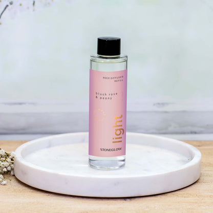 Stoneglow Blush Rose & Peony Reed Diffuser Refill 210ml