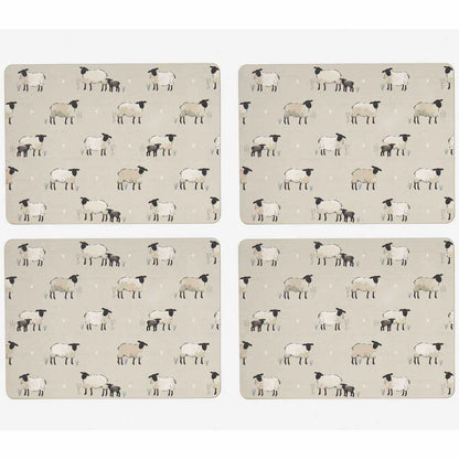 Cooksmart Highland Sheep Pack of 4 Placemats