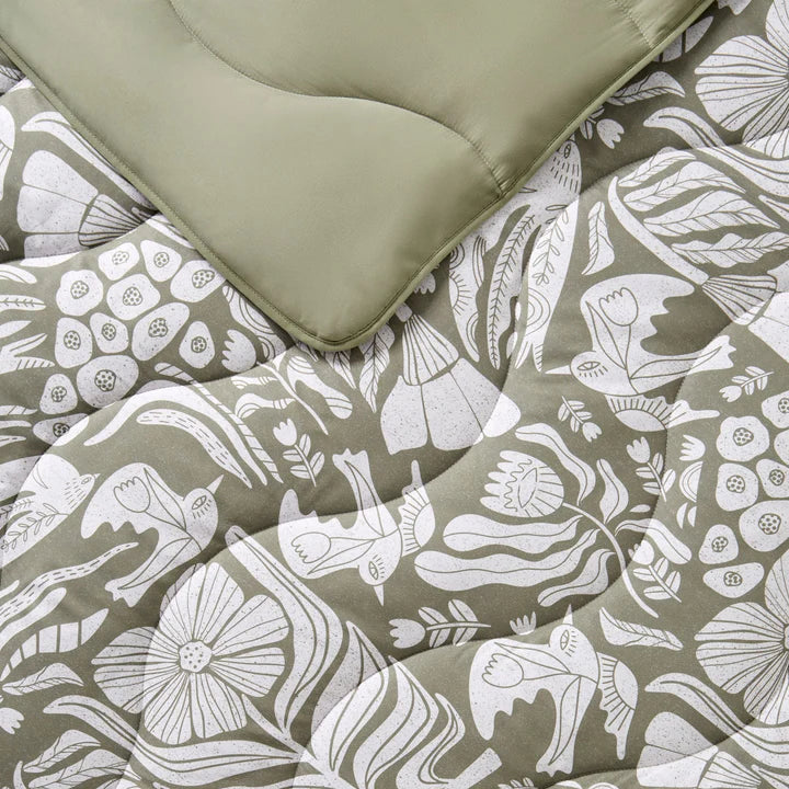 Night Lark® Olive Meadow Coverless Duvet Set 6tog