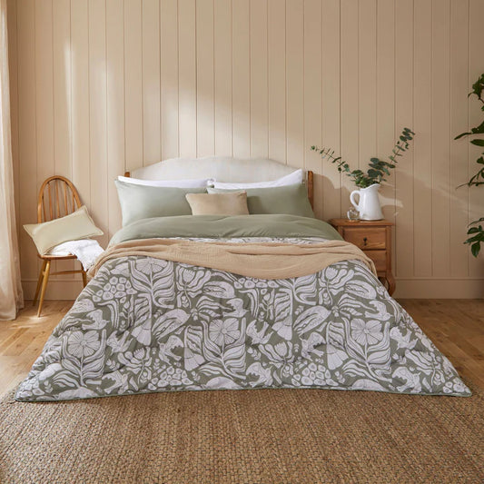 Night Lark® Olive Meadow Coverless Duvet Set 6tog