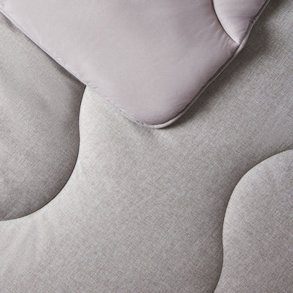 Night Lark® Stone Grey Soft Weave Coverless Duvet Set 10.5tog