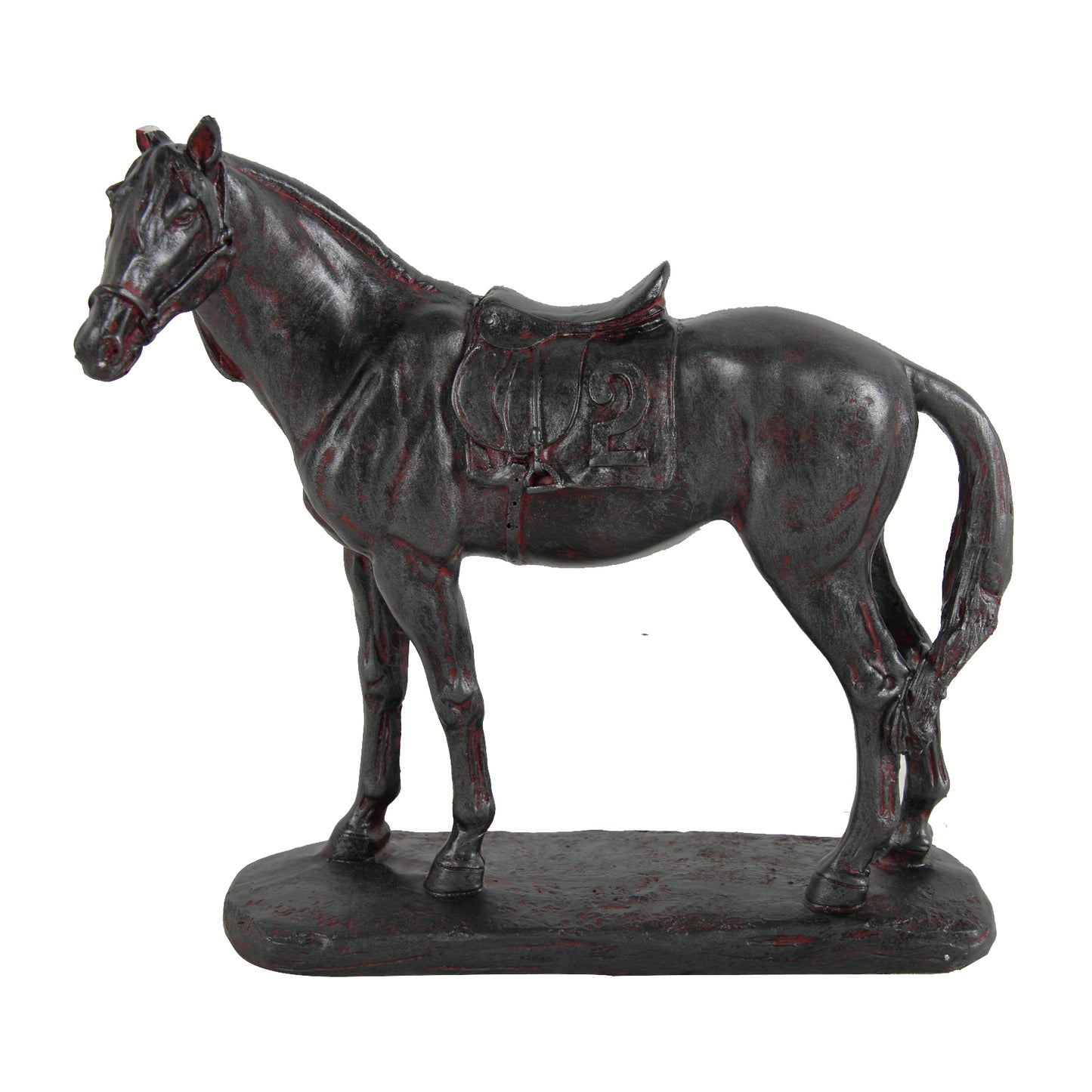 Otters Brook Polyresin Black Horse Table Decoration