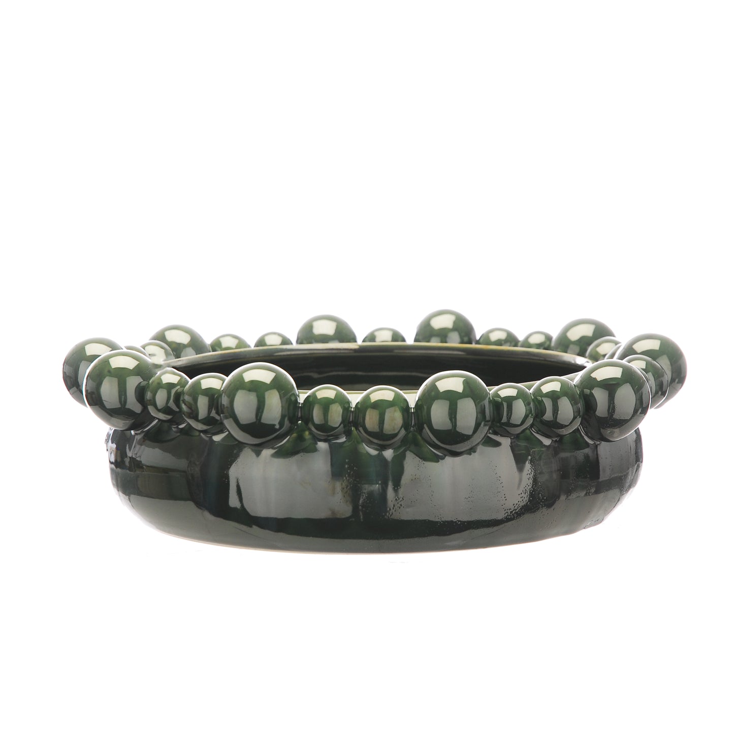 Otters Brook Green Bobble Design Bowl