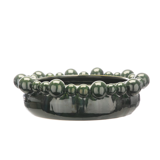 Otters Brook Green Bobble Design Bowl