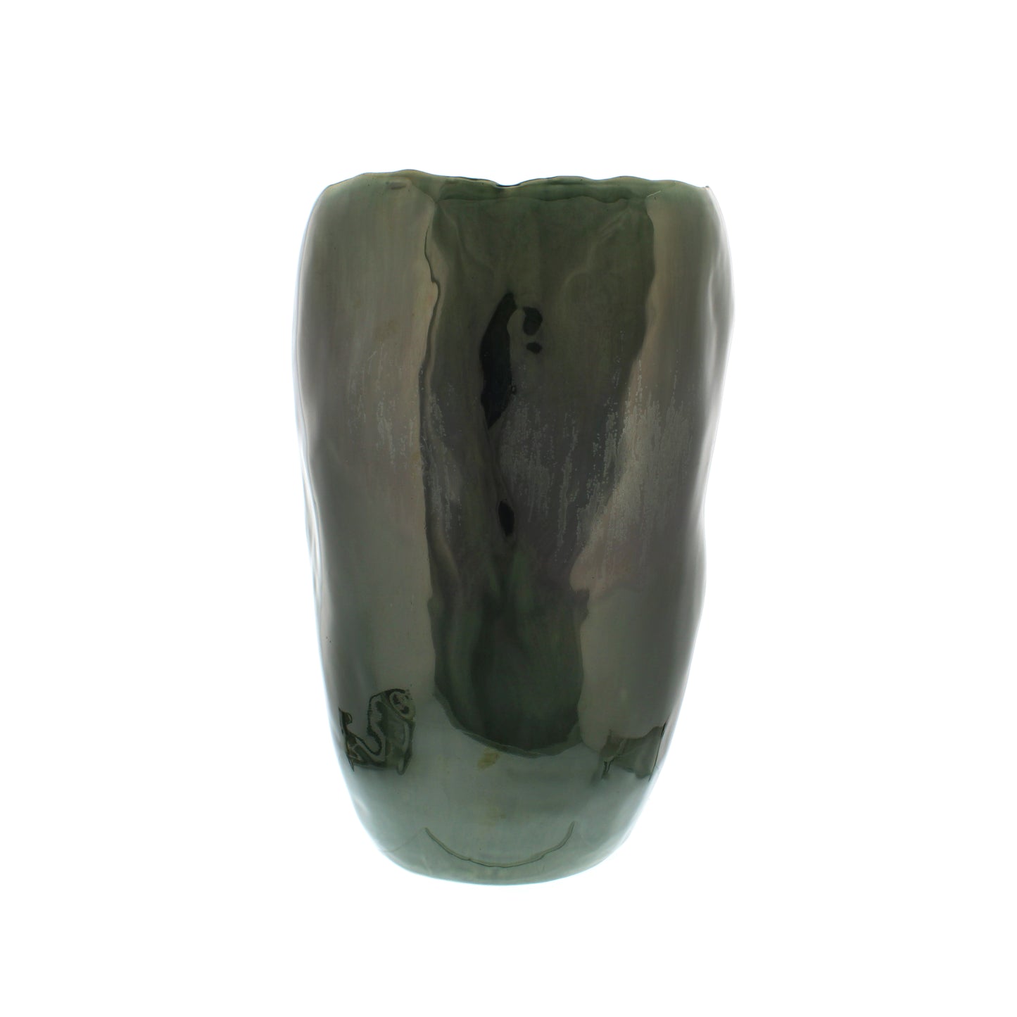 Otters Brook Shiny Green Glazed Vase (27cm)