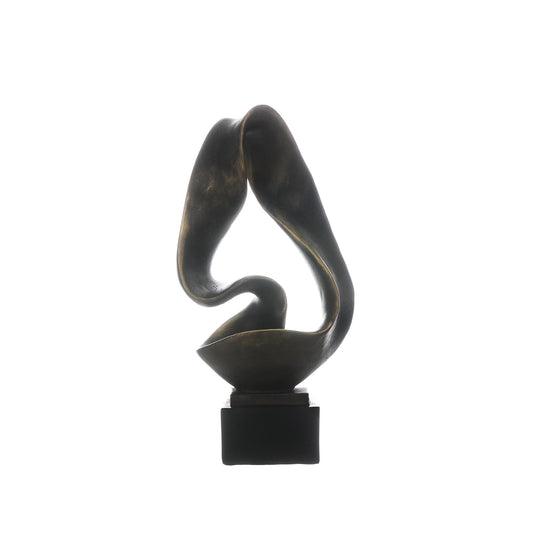 Otters Brook Bronze Resin Hammered Effect Sculpture