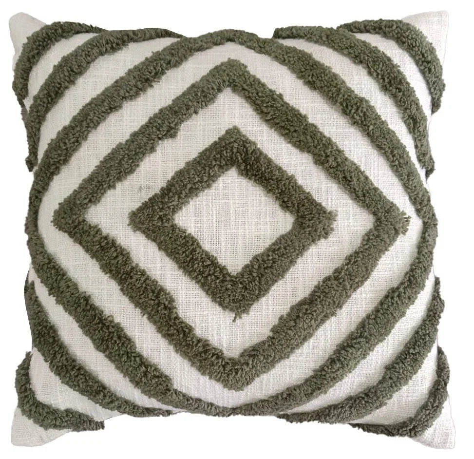 Malini Small Mesa Olive Cushion