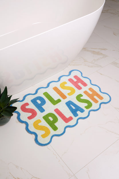Dip & Drip Nylon Printed Splish Splash Bathmat