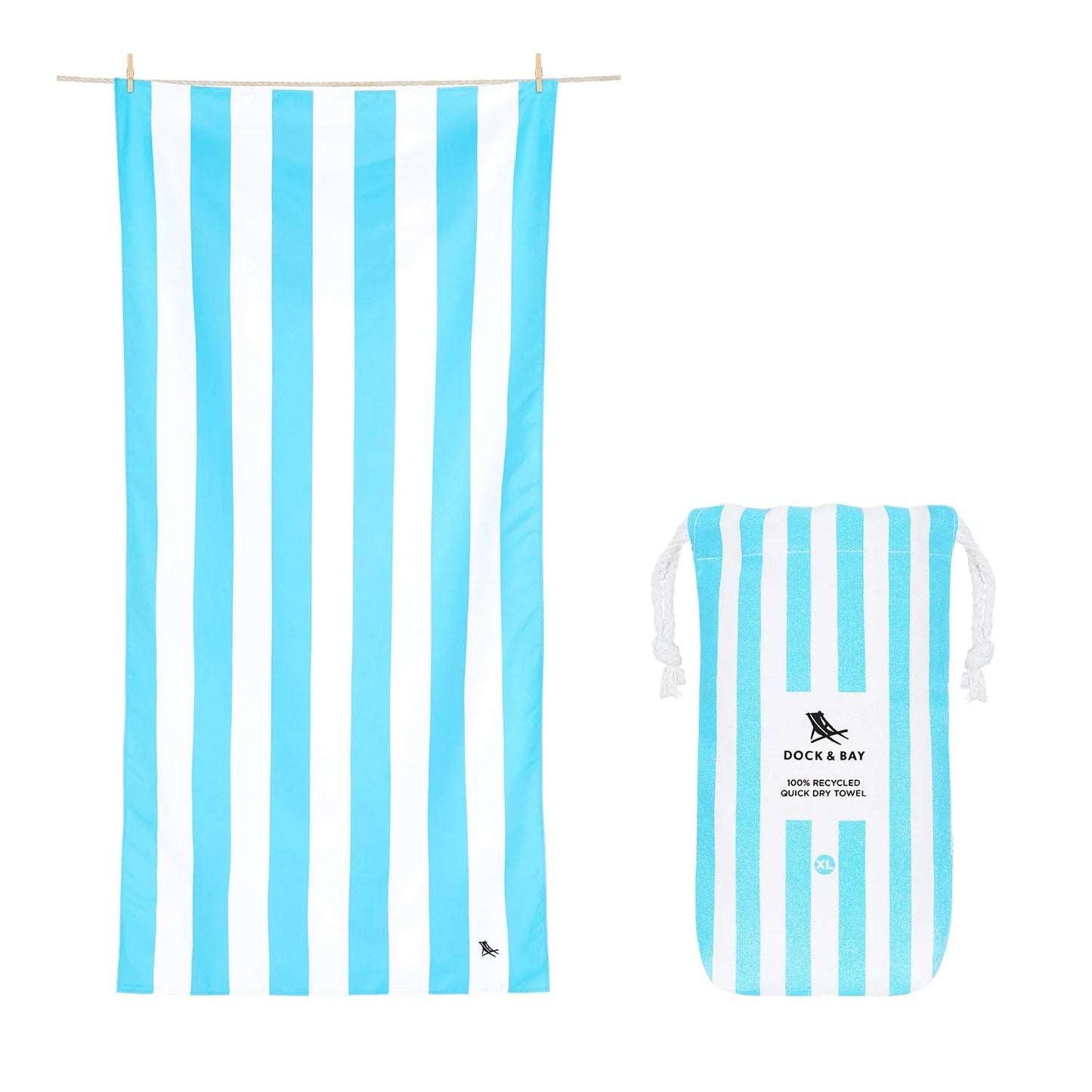 Dock & Bay Tulum Blue Quick Dry Towel