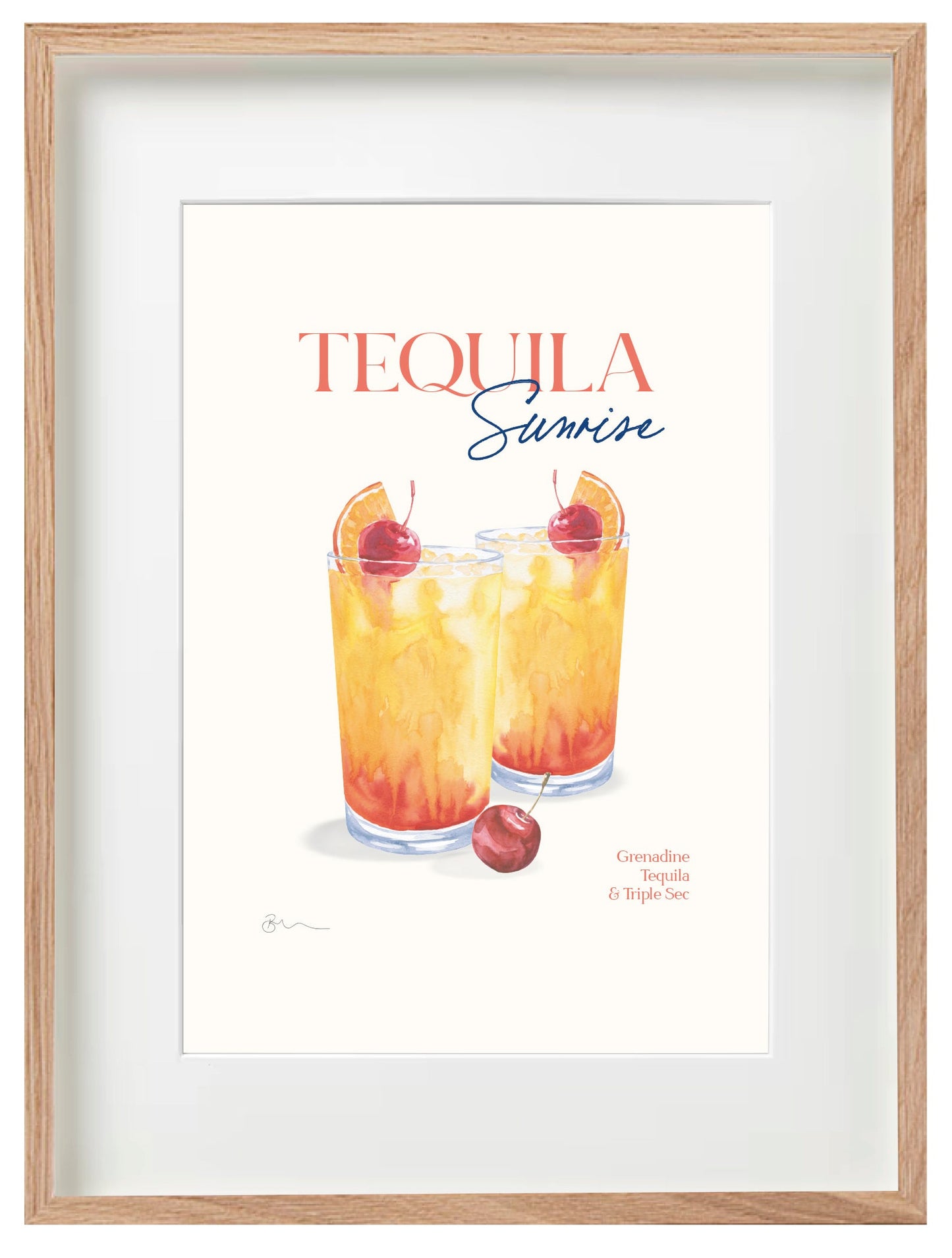 Tequila Sunrise Wall Art