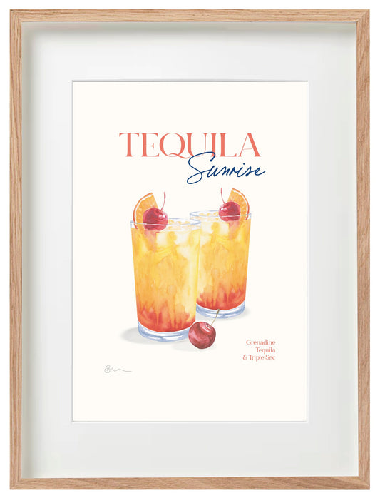 Tequila Sunrise Wall Art