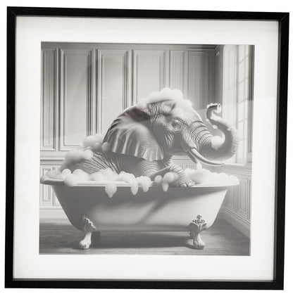 Elephant in Bath Frame