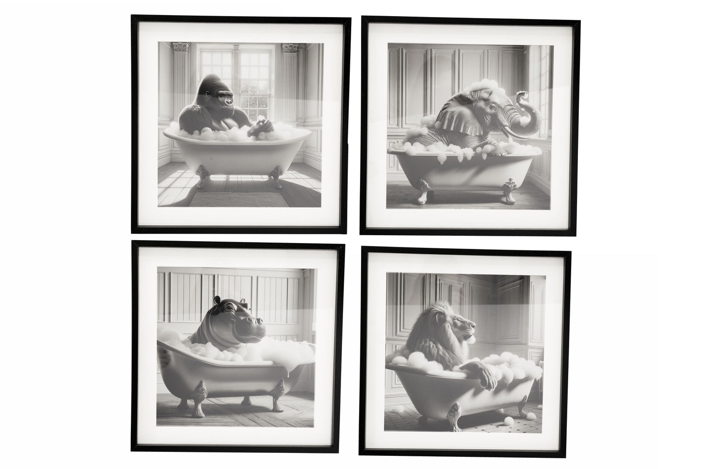 Gorilla in Bath Frame