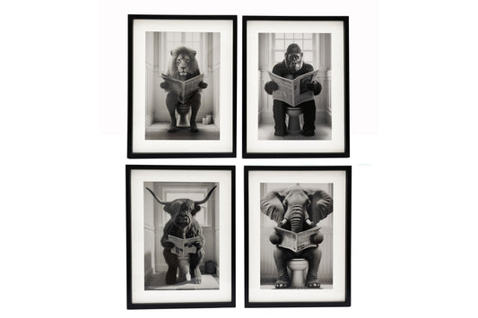 Gorilla on Toilet Frame