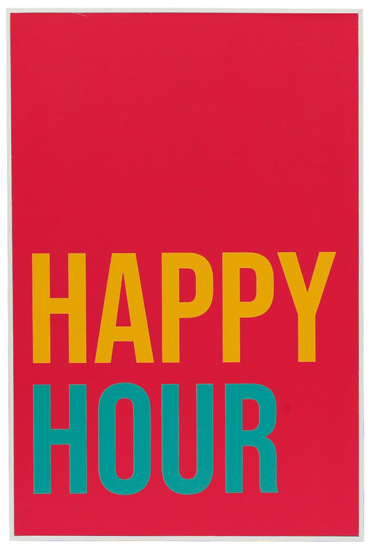 Happy Hour Neon Word Wall Art