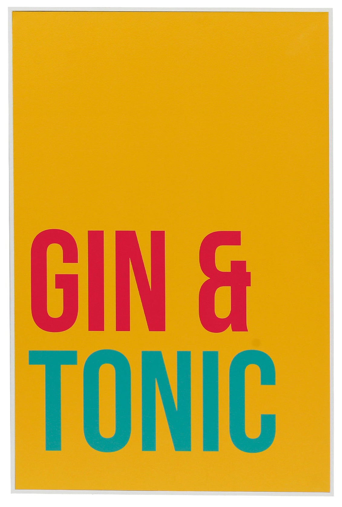 Gin & Tonic Neon Word Wall Art