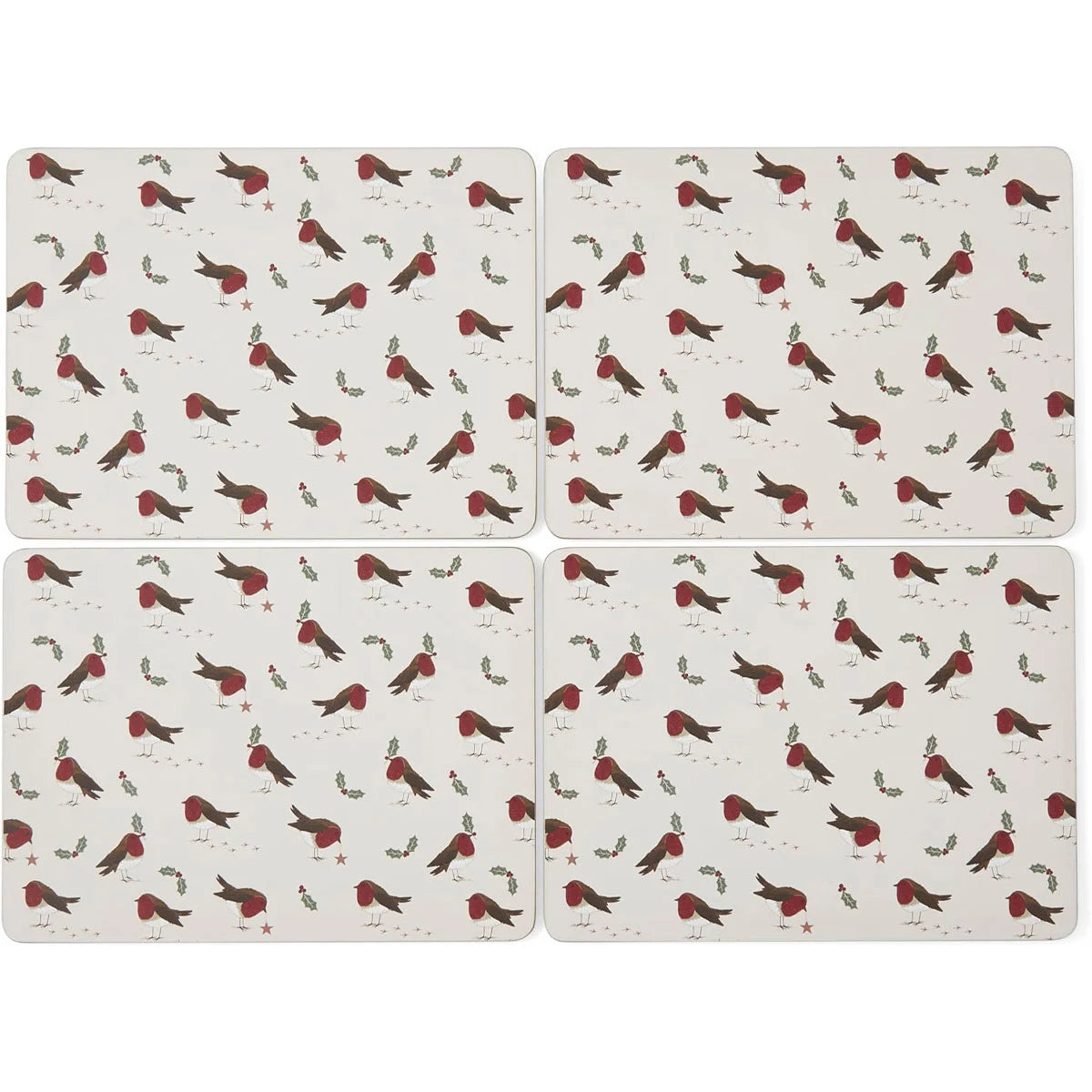 Cooksmart Christmas Robins Retreat Placemats (Set of 4)