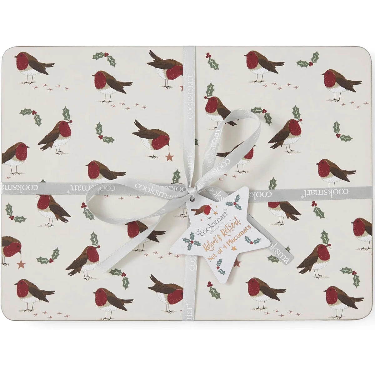 Cooksmart Christmas Robins Retreat Placemats (Set of 4)