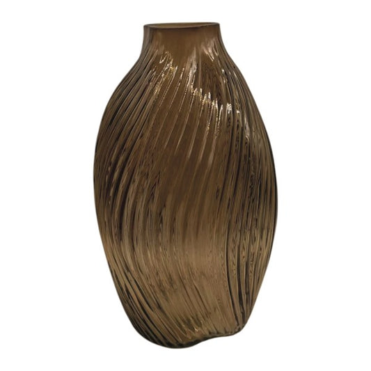 Amber Swirl Vase