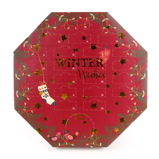 24 Tealight Winter Wishes Advent Calendar