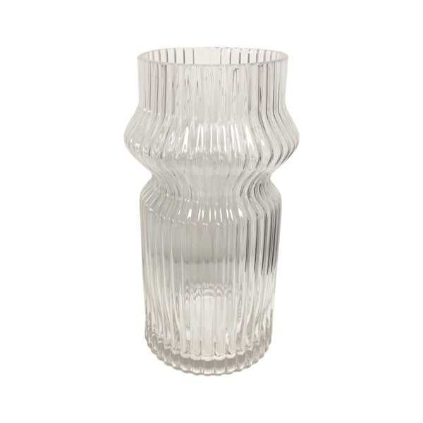 Clear Stripe Vase (20cm)