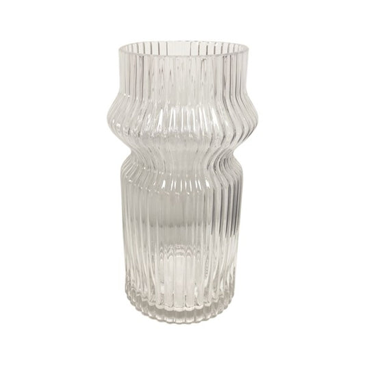 Clear Stripe Vase (20cm)